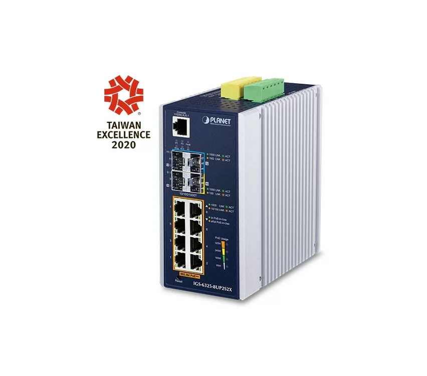 Switch, 12-Port, Gigabit Ethernet, PoE++, SFP+